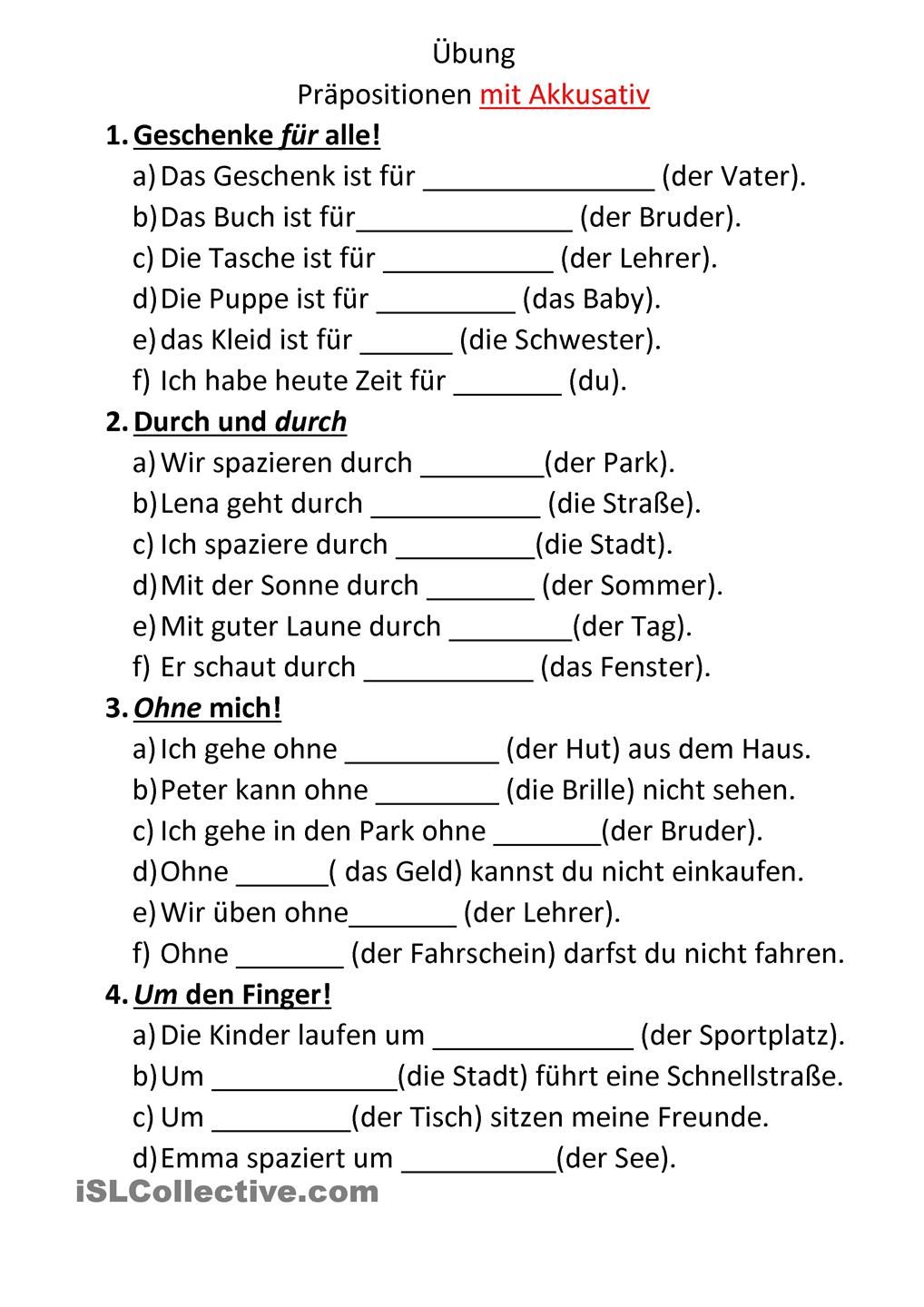 Klasse 5 Deutsch übungen Zum Ausdrucken