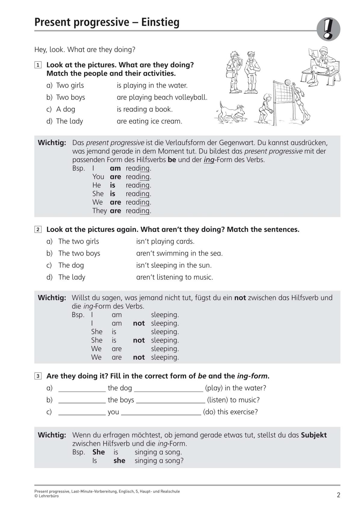 Englisch übungen Zum Ausdrucken Simple Present