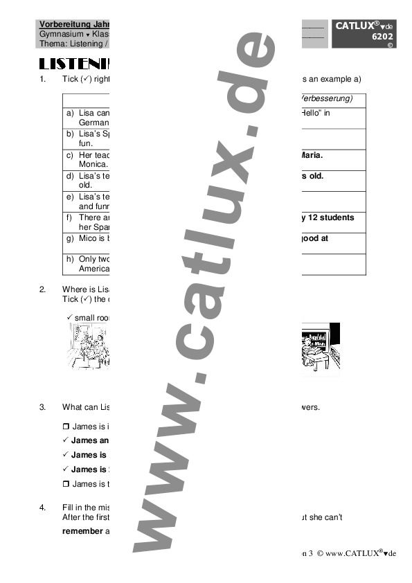 Jahrgangsstufentest Englisch 7 Klasse Realschule übungen Zum Ausdrucken