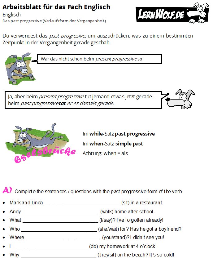 Simple Present übungen Klasse 7 Zum Ausdrucken