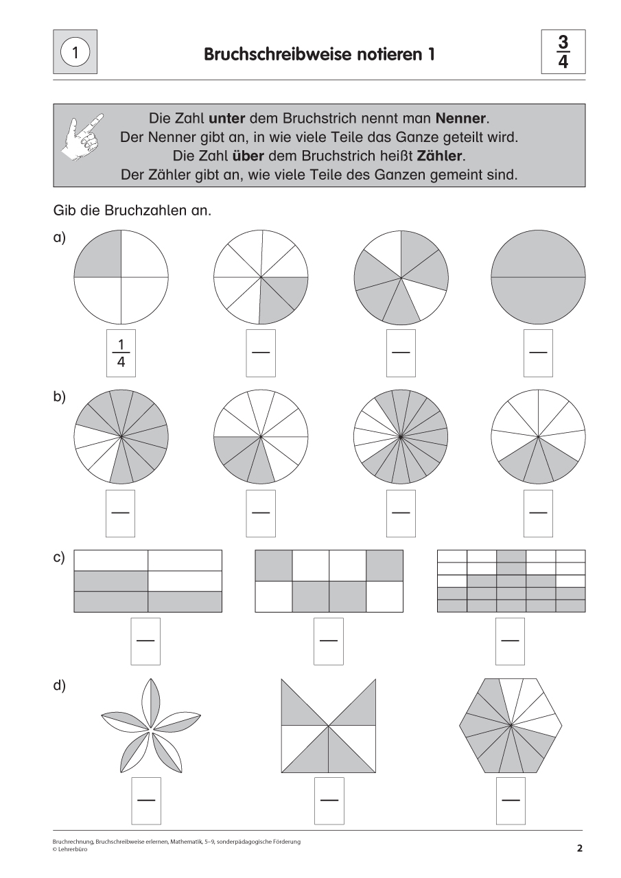 Brüche übungen Zum Ausdrucken Klasse 5