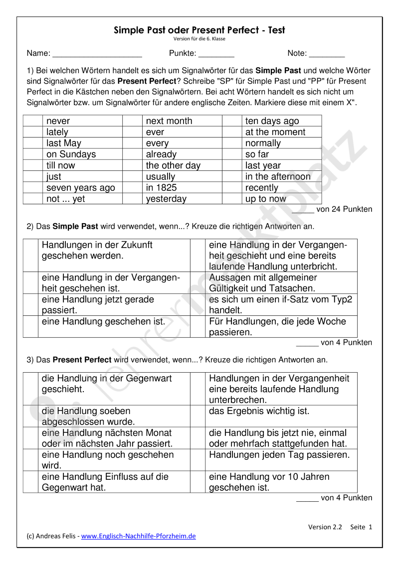 Past Perfect Progressive Und Simple Past übungen Zum Ausdrucken