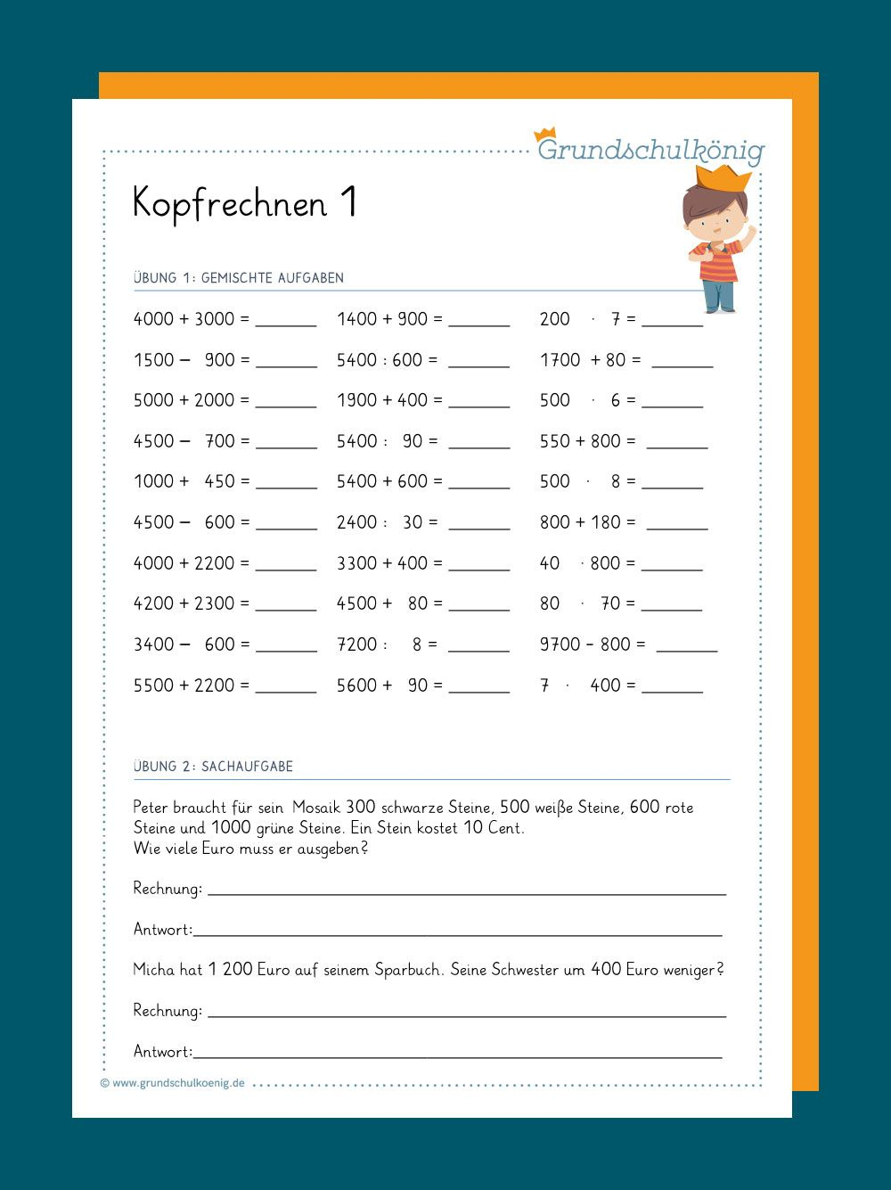 übungen Zum Ausdrucken Mathematik 5 Klasse