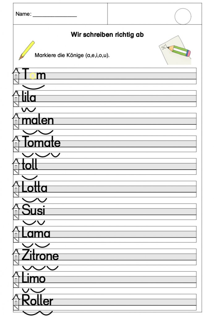 Deutsch übungen 4 Klasse Zum Ausdrucken