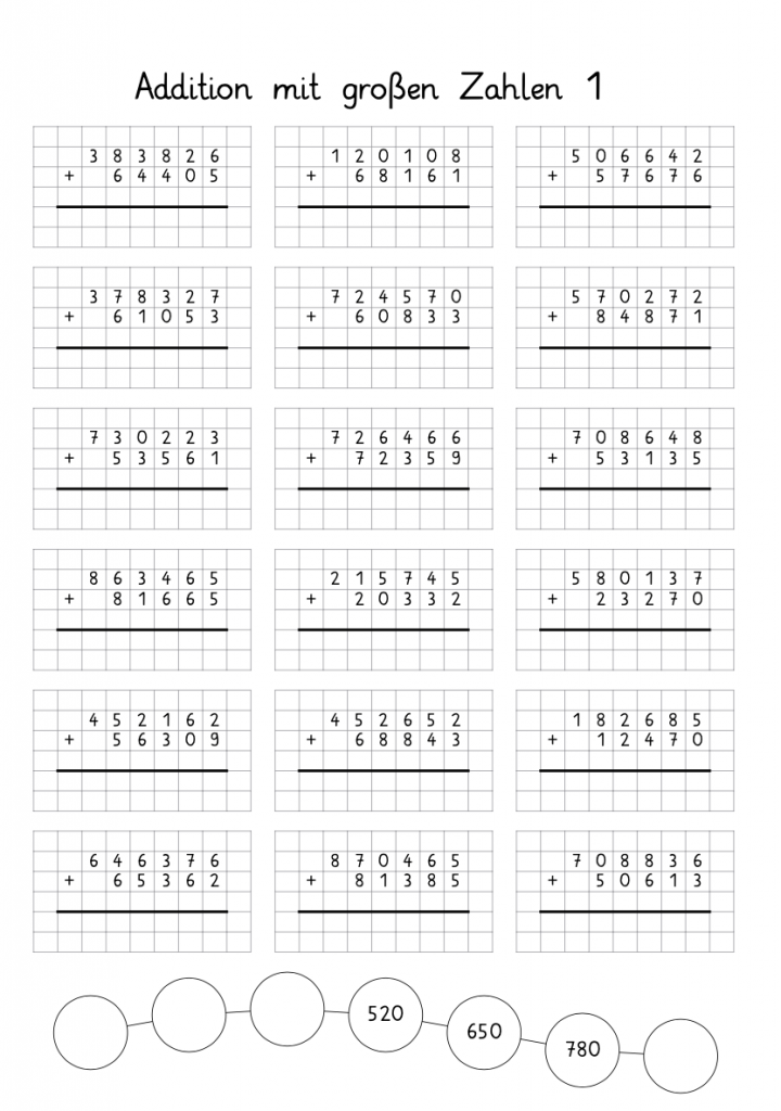 Mathe übungen Klasse 4 Zum Ausdrucken