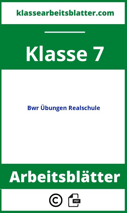 Bwr übungen 9.klasse Realschule Zum Ausdrucken Personalaufwand