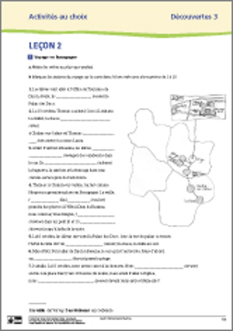 Découvertes 3 übungen Zum Ausdrucken