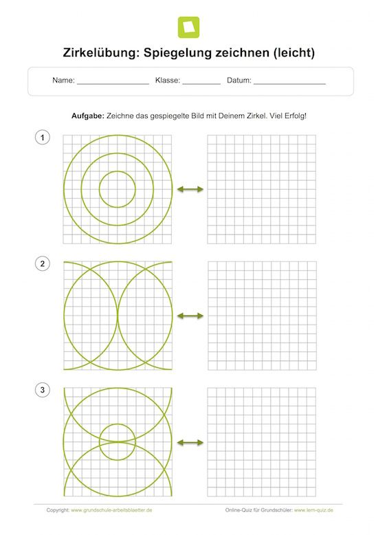 Klassse 4 übungen Für Den Zirkel Kostenlos Zum Ausdrucken