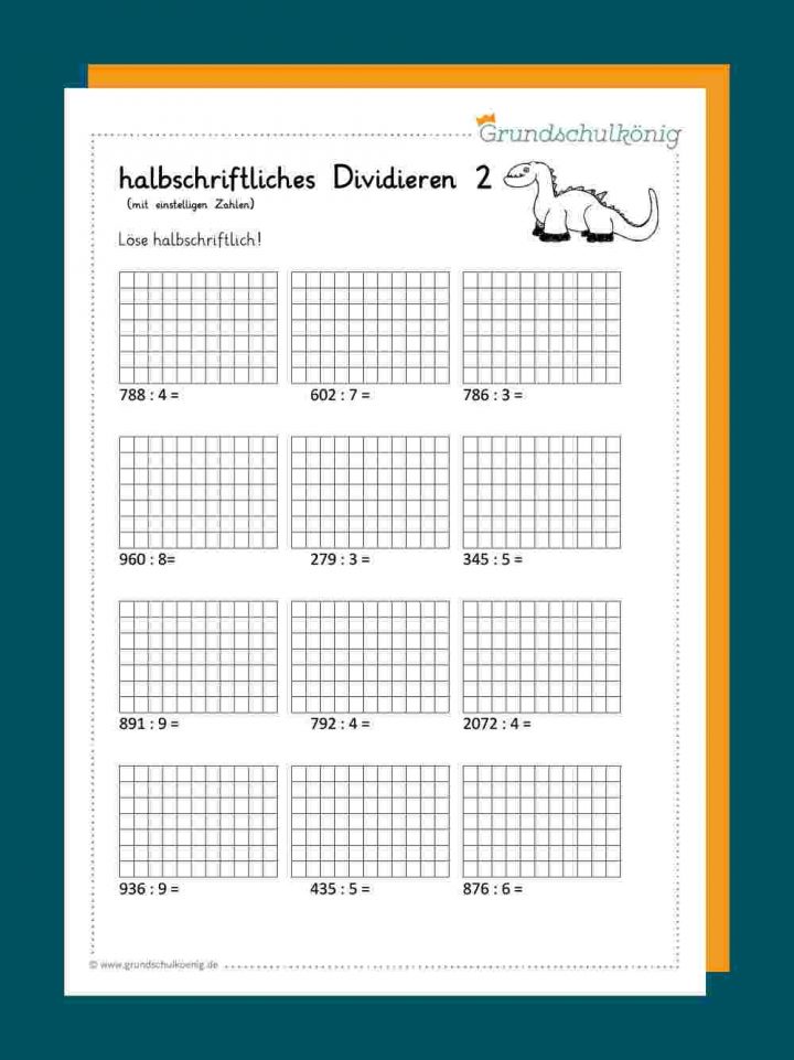 Dezimalzahlen Dividieren übungen Ausdrucken