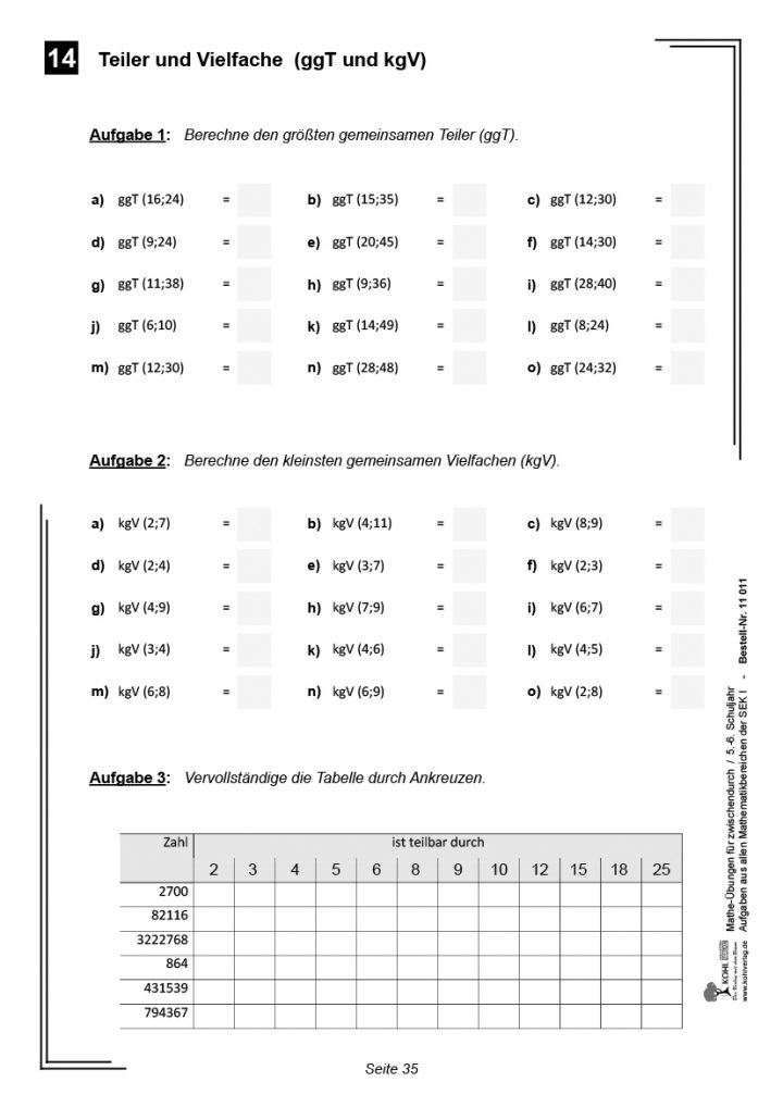 Mathe übungen Klasse 7 Gymnasium Zum Ausdrucken