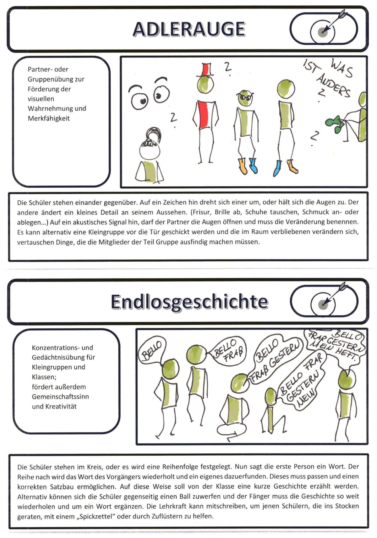 übungen Zur Steigerung Der Konzentration Und Aufmerksamkeit Zum Ausdrucken