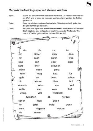 Lrs Arbeitsblätter Und übungen Zum Ausdrucken
