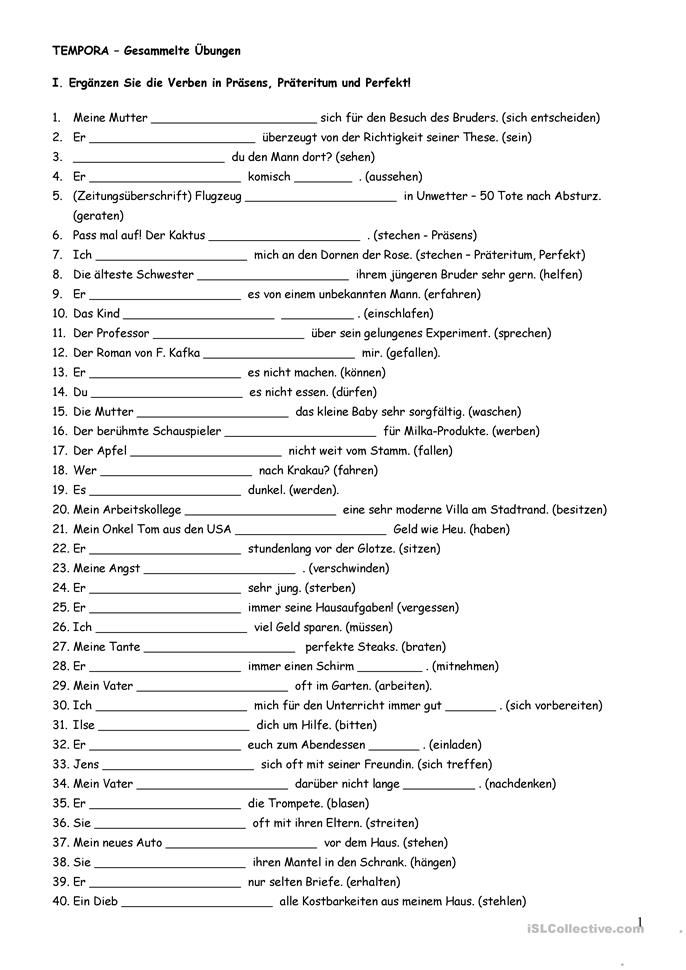 Deutsch Grammatik übungen Klasse 3 Zum Ausdrucken