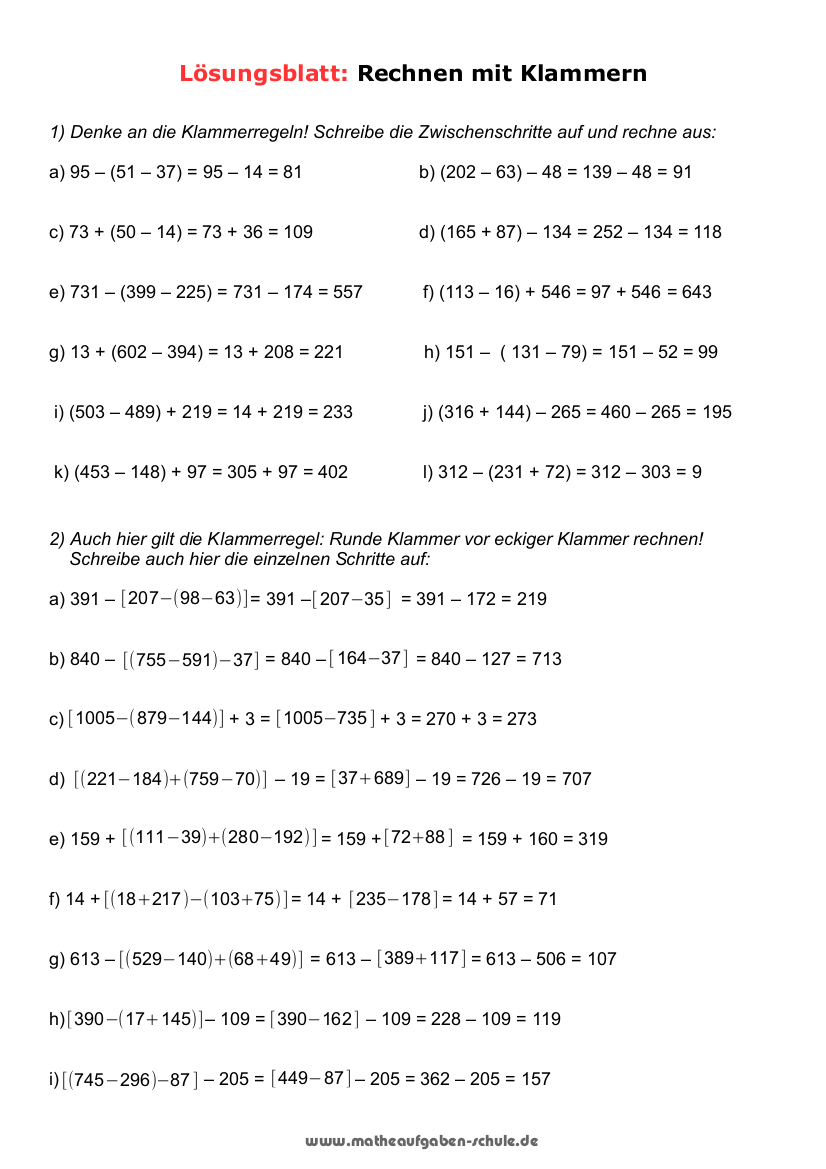 Mathe Funktionene übungen Zum Ausdrucken