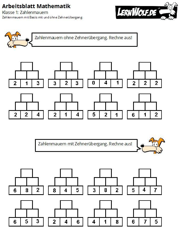 Mathe übungen Klasse 2 Ausdrucken