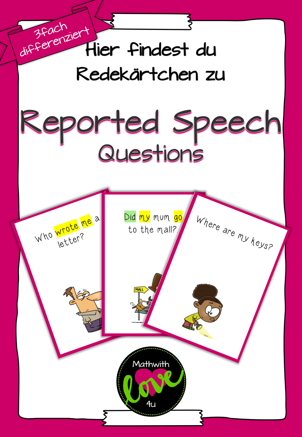 Reported Questions übungen Zum Ausdrucken