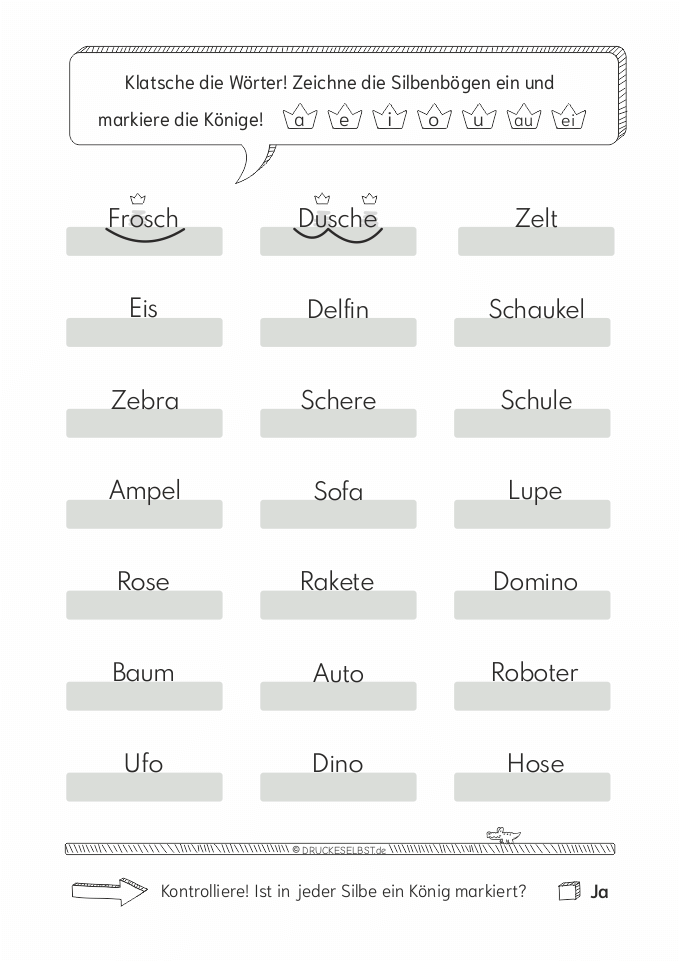 Englisch übungen Klasse 1 Zum Ausdrucken