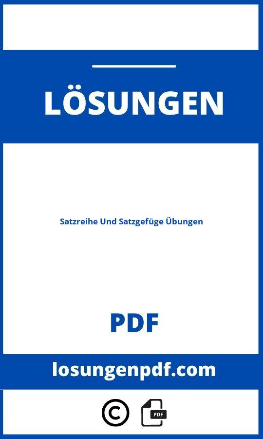 Satzreihe Und Satzgefüge übungen Mit Lösungen Klasse 6 Kostenlos Ausdrucken